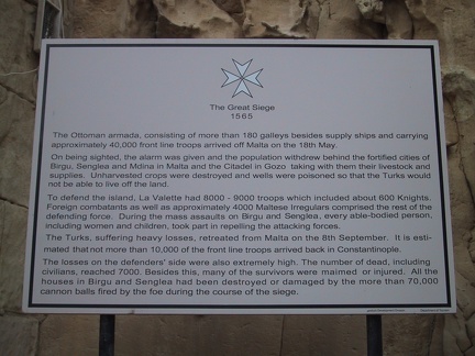 Great Seige Plaque